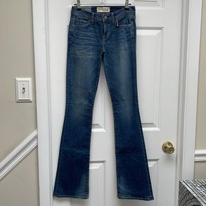 Elizabeth and James Low Rise Flare Jean, Dark Blue